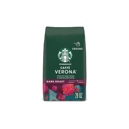 Starbucks Caffè Verona Dark Roast Ground Coffee, 28oz - 100% Arabica