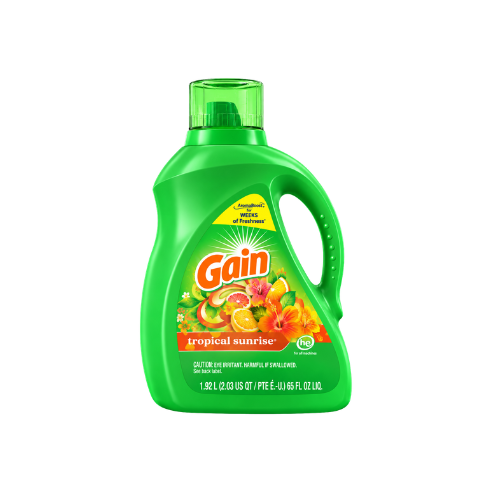Gain Liquid Laundry Detergent HE Island Fresh 88oz Case 4