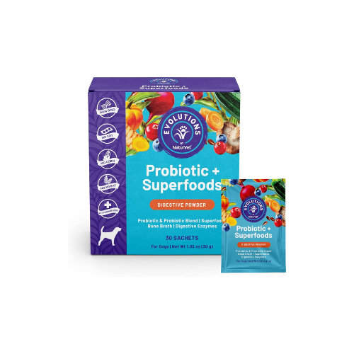 NaturVet Evolutions Probiotic + Superfoods for Dogs, 30ct