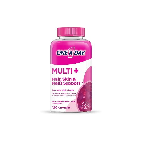 ONE A DAY Multi+ Hair, Skin & Nails Gummies, 120 Count