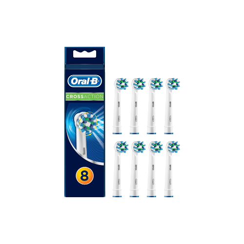 Oral-B CrossAction Brush Heads –Mailbox Sized Pack, 8 Pack