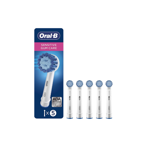 Oral-B Sensitive Gum Care Replacement Brush Heads – 5 Pack