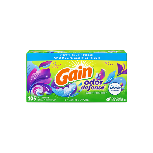 Gain Odor Defense Dryer Sheets 15ct Case 15