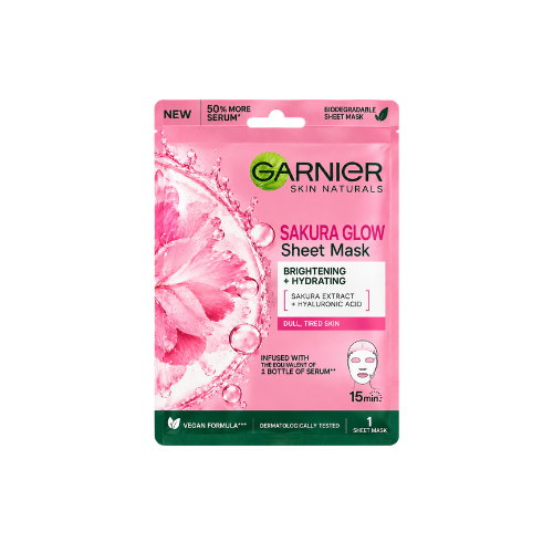 Garnier Sakura Glow Serum Mask 28gm Case 60