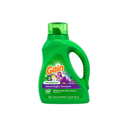 Gain Liquid Laundry Detergent Moonlight Breeze 46oz Case 6