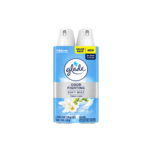 Glade Air Freshener Clean Linen 8oz Twin Pack Case 3