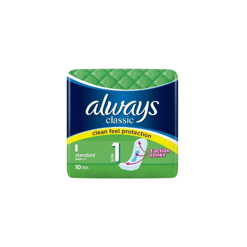 ALWAYS HYGIENIC CLASSIC STANDARD 10 PK / CASE PACK 24