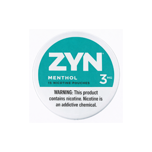 US ZYN Menthol 3mg Nicotine Pouches Case Pack 5x18