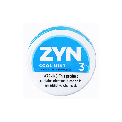 US ZYN Cool Mint 3mg Nicotine Pouches Case Pack 5x18