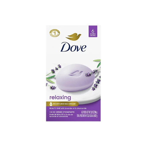Dove Relaxing Lavender Beauty Bar 3.75oz 6 Count – Case Pack 12
