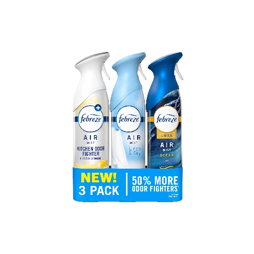 Febreze Air Mist Variety Pack 8.1oz 3ct Case 4