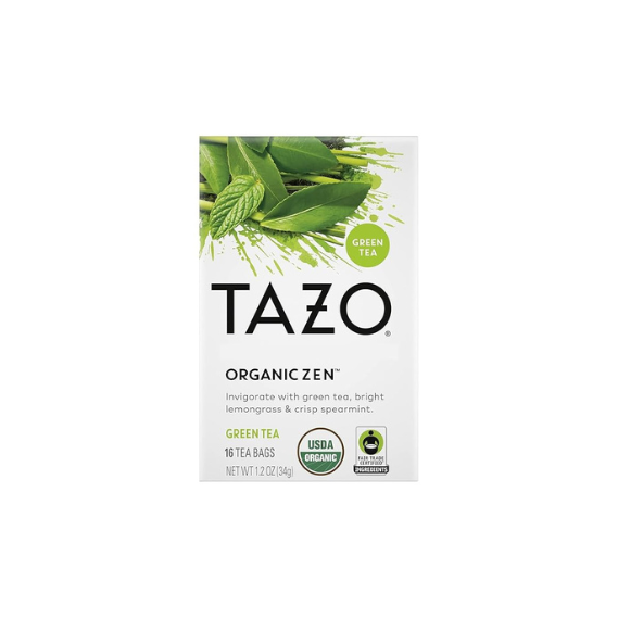 Tazo Organic Zen Green Tea – 6 Packs of 16ct