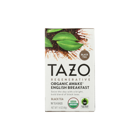 Tazo Organic Awake English Breakfast Tea – 6 Packs of 16ct