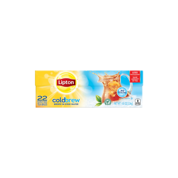Lipton Iced Tea Cold Brew – 12 Pack, 22 CT Tea Bags