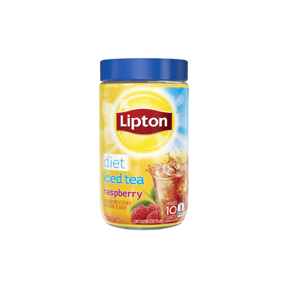 LIPTON Raspberry Tea Sugar-Free: Refreshing Iced Tea Mix (4 Pack, 10qt)