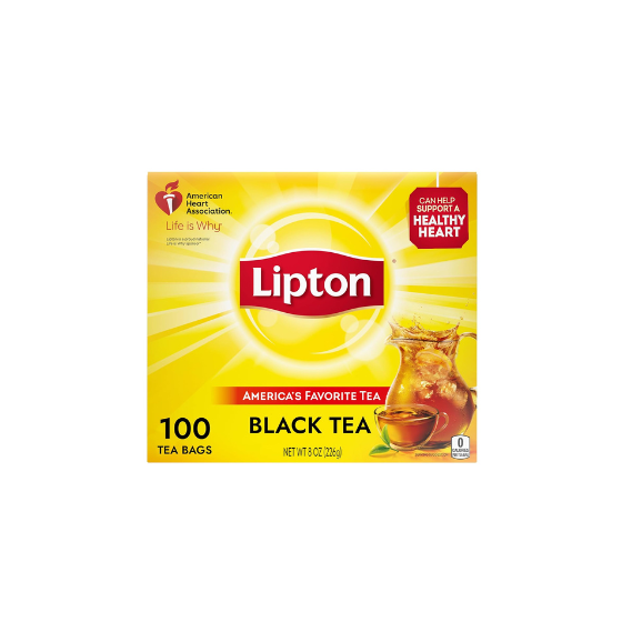 Lipton Black Tea Bags – 100ct, 12 Packs