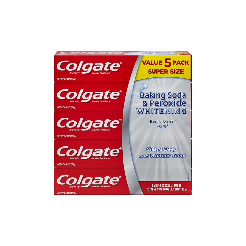 Colgate Baking Soda & Peroxide Toothpaste, 8oz (Case of 40)
