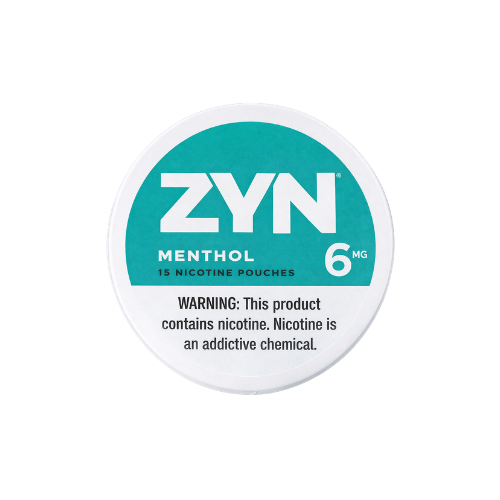 US ZYN Menthol 6mg Nicotine Pouches Case Pack 5x18