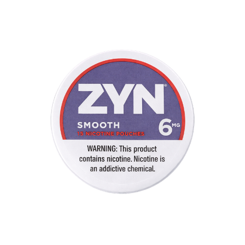 US ZYN Smooth 6mg Nicotine Pouches Case Pack 5x18