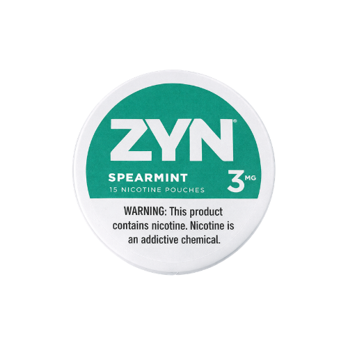 US ZYN Spearmint 3mg Nicotine Pouches Case Pack 5x18