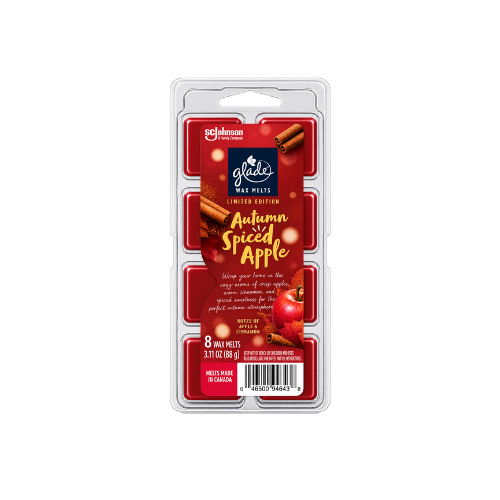 Glade Wax Melts Autumn Spiced Apple 3.1oz Case 8