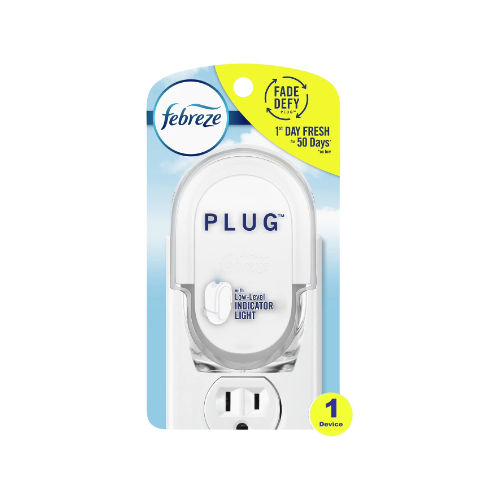 FebrezeÂ Odor-Eliminating Fade Defy PLUGÂ Air Freshener Warmer Device, 1CT CASE PK 4