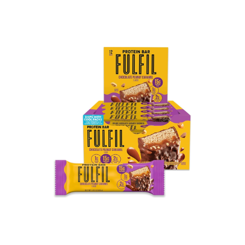 FULFIL Protein Bars – Chocolate Peanut Caramel, 15 g Protein, 12 Pack