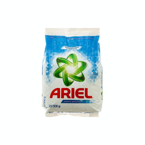 Ariel Powder Laundry Detergent, Original Scent, 500g – Case Pack of 24