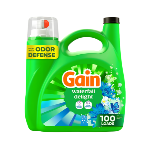 GAIN LQ LAUNDRY WATERFALL DELIGHT 4.27L/144OZ CASE PK 4