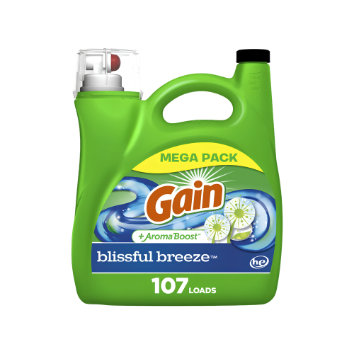 GAIN LIQUID DETRG COLDWATER HE, BLISSFUL BREEZE 144OZ CASE PK 4
