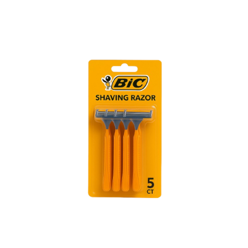 BIC Disposable Shaving Razors, 5 Count (Case of 40)