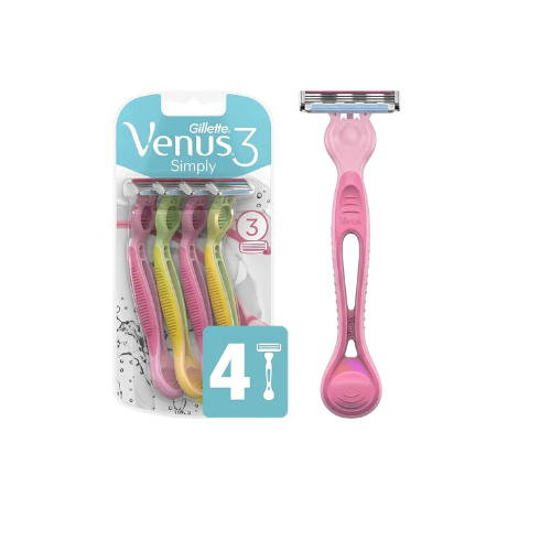 Gillette Venus3 Disposable Razor Dragonfruit 4ct Case 4
