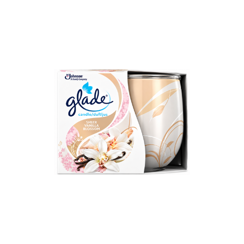 Glade Candles Sheer Vanilla 4.2oz Case 6