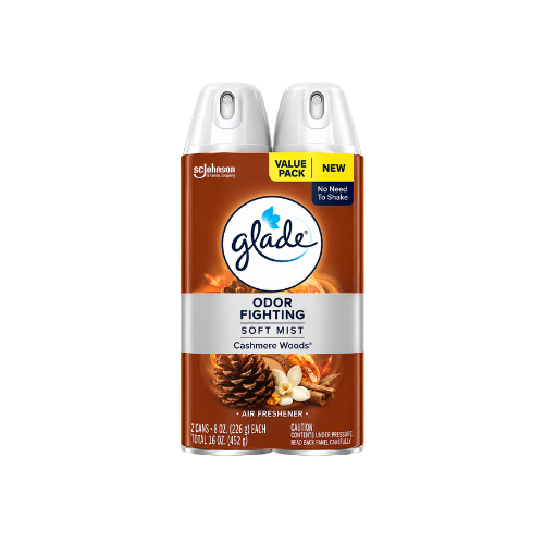 Glade Air Care Cashmere Woods 8oz Twin Pack Case 3