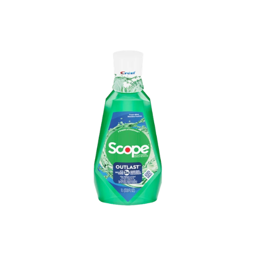 Crest Scope Outlast Mouthwash 1 Liter Case Pk 6