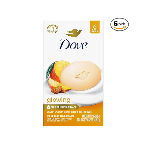 Dove Glowing Mango Beauty Bar 3.75oz 6 Count – Case Pack 12