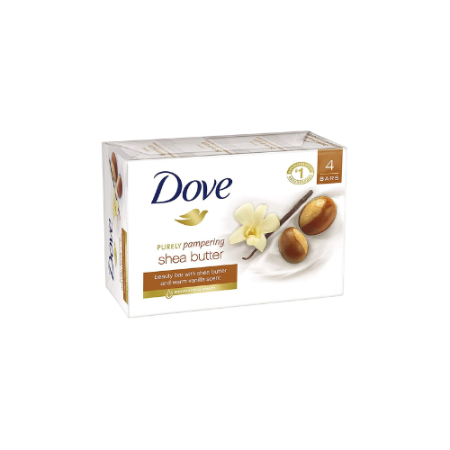 Dove Bar Soap Shea Butter 90g 4 Pack Case of 12