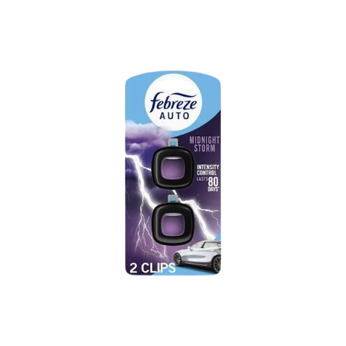 Febreze Car Vent Clip Midnight Storm 2ct Case 8