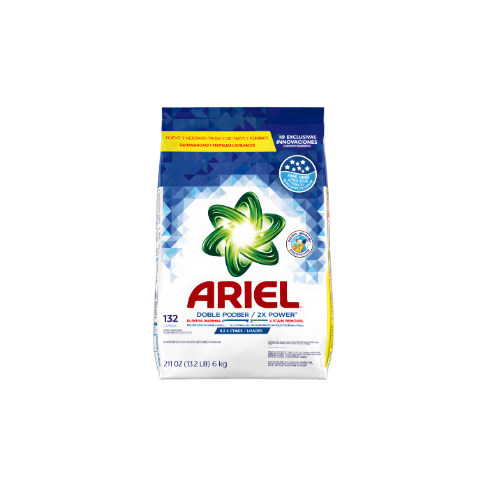 Ariel Powder Laundry Detergent Original Scent 6kg Heavy Duty 132 Loads Case Pack 2