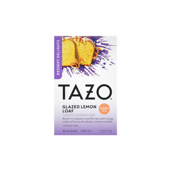 TAZO Decaf Glazed Lemon Tea Bags 6 Pack (90 Bags)