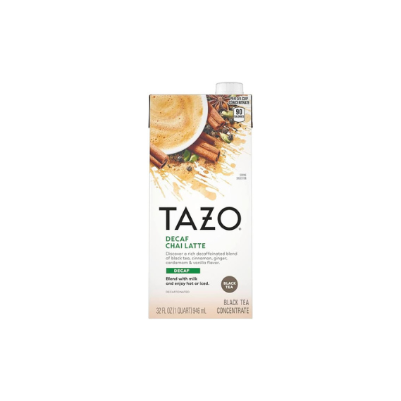 TAZO Chai Decaf Latte Concentrate 6 Pack (32 oz Each)