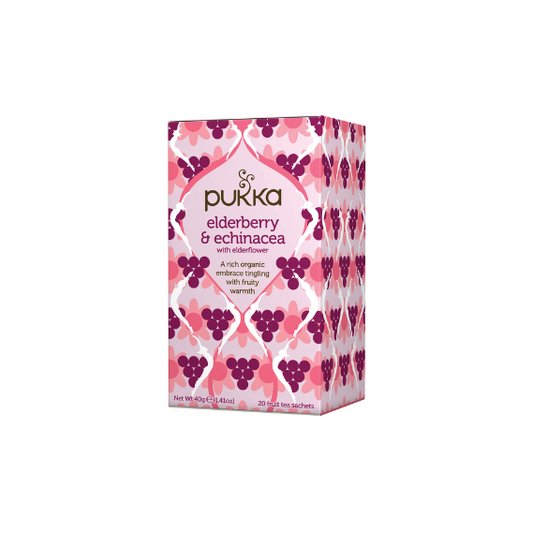 Pukka TB Organic Elderberry Echinacea 4p 20ct