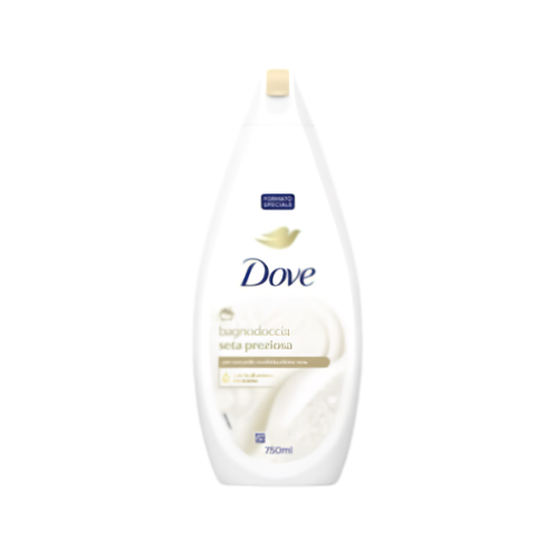 DOVE BODY WASH BAGNODOCCIA SETA PREZIOSA SILK 750ml CASE PK 12