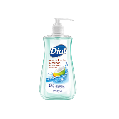DIAL HAND SOAP COCONUT WATER & MANGO 7.5 OZ CASE PK 12