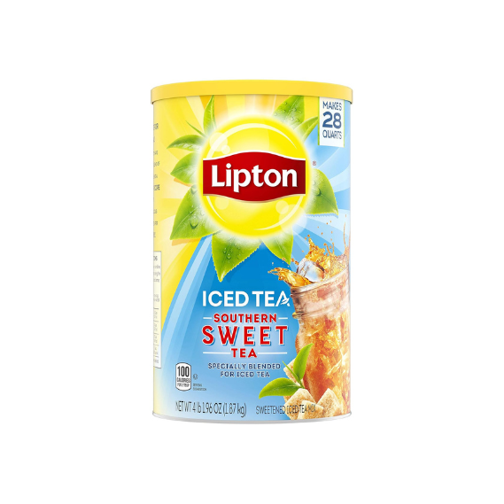 Lipton Southern Sweet Iced Tea Mix 28 Quarts (Pack of 4)