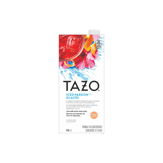 TAZO Iced Passion Tea Concentrate - 32 fl. oz (Pack of 6)