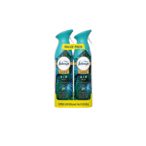 Febreze Air Mist Luxe Rainforest 8.1oz 2ct Case 3