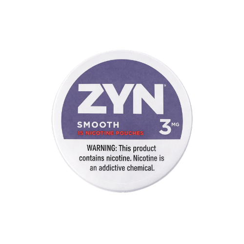 US ZYN Smooth 3mg Nicotine Pouches Case Pack 5x18