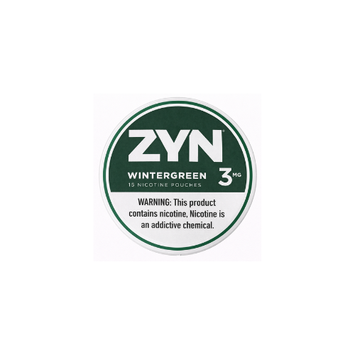 US ZYN Wintergreen 3mg Nicotine Pouches Case Pack 5x18