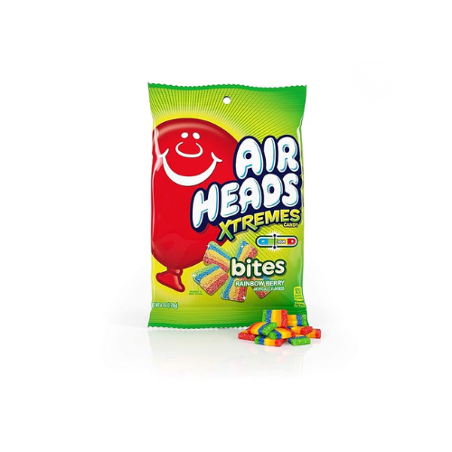 Airheads Xtremes Candy Bites Rainbow Berry 30g Case Pack 12